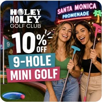 Holey Moley campaign offering 10% off nine-hole mini golf